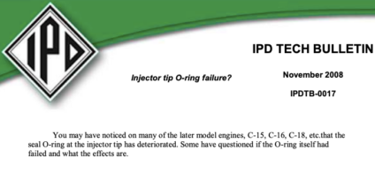 Injector Tip O-ring Failure