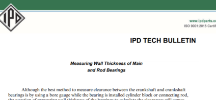 Main and Rod Bearings