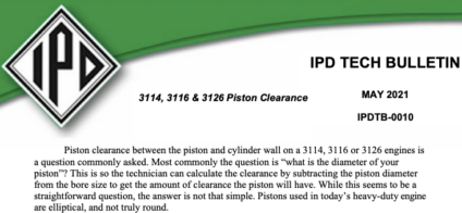 Piston Clearance