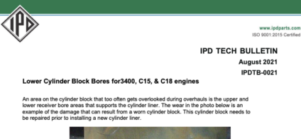 Lower Cylinder Block Bores