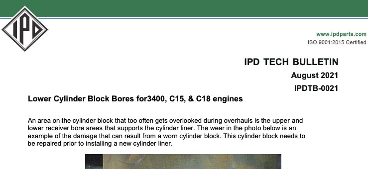 Lower Cylinder Block Bores