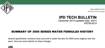 3500 Series Water Ferrules History