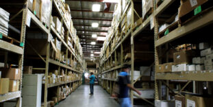 working in warehouse