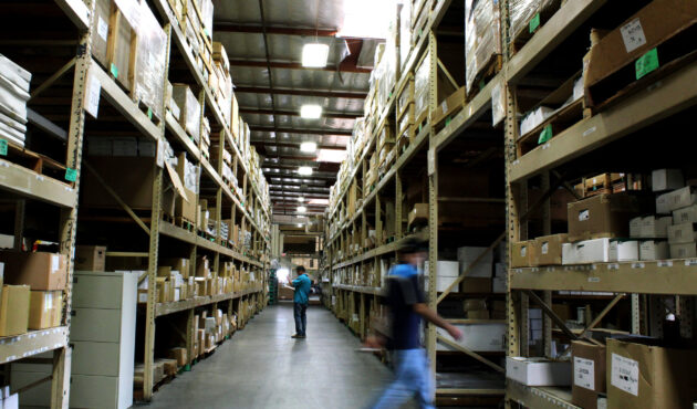 working in warehouse