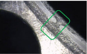 worn­ liner flange